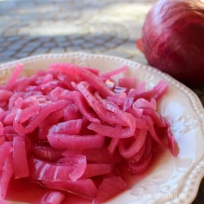 red pickled onion