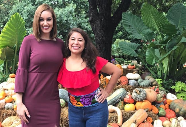 Adriana López de telemundo 39 y Brenda Cisneros at Dallas Arboretum Hispanic Heritage Festival 