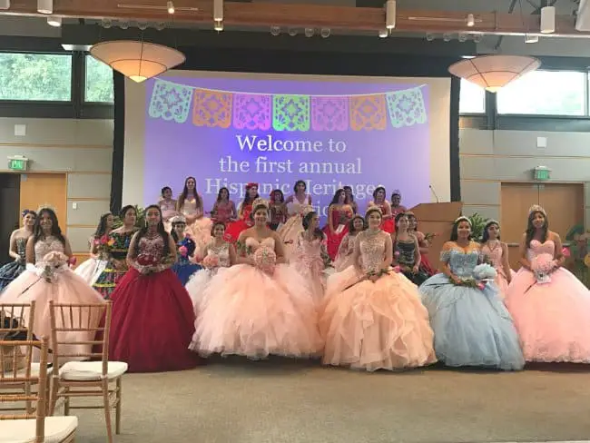 Quinceañeras at Dallas Arboretum - Hispanic Heritage Festival