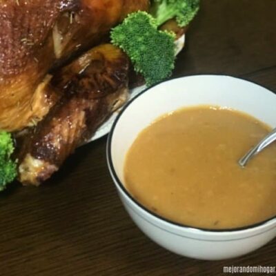 Gravy con Tequila, receta casera