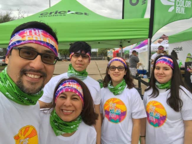 Influencers of Improving My Home at the Cricket Wireless The Color Run Dallas tent