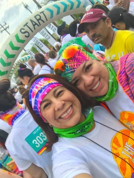 Brenda Cisneros with Valentina The Mami Cam winner of Wireless and The Color Run