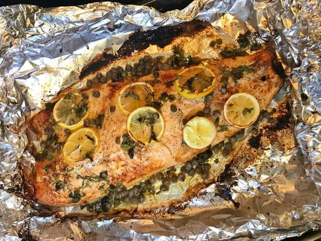 baked cilantro lemon salmon