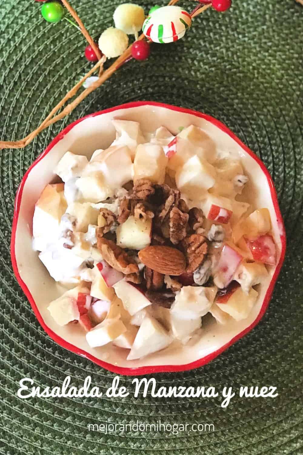 postre de manzana para navidad