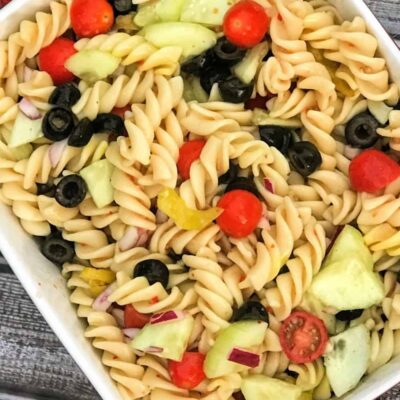 Ensalada italiana de pasta fría