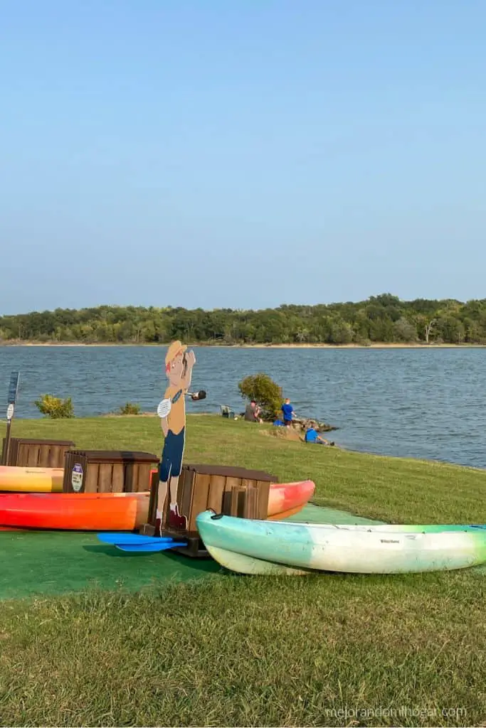 renta de kayaks en la playa de Cooper Lake State park