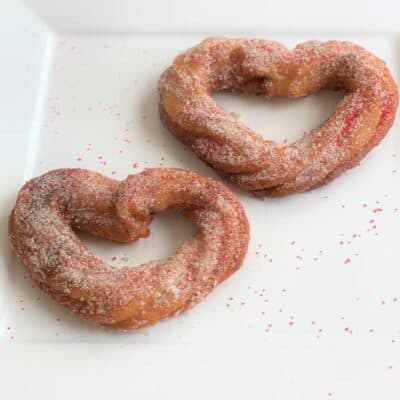 CHURROS EN FORMA DE CORAZON PARA VALENTINE’S DAY