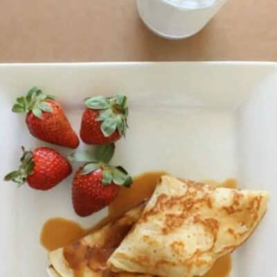 Strawberries and Cream Crepes