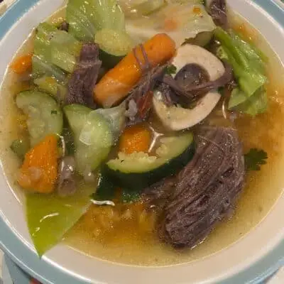 Receta de Caldo de res